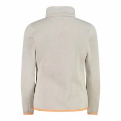 Kapuzenlose Mädchen schweres Fleecejacke Knit-Tech in melierter Optik><noscript><img width=