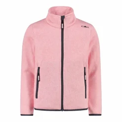 Kapuzenlose Mädchen schweres Fleecejacke Knit-Tech in melierter Optik><noscript><img width=