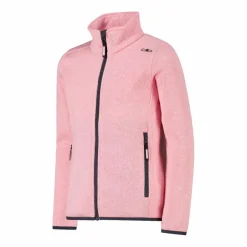 Kapuzenlose Mädchen schweres Fleecejacke Knit-Tech in melierter Optik><noscript><img width=
