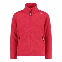 Kapuzenlose Mädchen schweres Fleecejacke Knit-Tech in melierter Optik><noscript><img width=