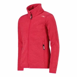 Kapuzenlose Mädchen schweres Fleecejacke Knit-Tech in melierter Optik><noscript><img width=