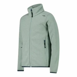 Kapuzenlose Mädchen schweres Fleecejacke Knit-Tech in melierter Optik><noscript><img width=