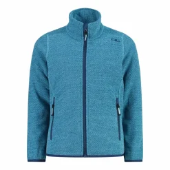 Kapuzenlose Mädchen schweres Fleecejacke Knit-Tech in melierter Optik><noscript><img width=