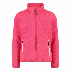Kapuzenlose Mädchen schweres Fleecejacke Knit-Tech in melierter Optik><noscript><img width=