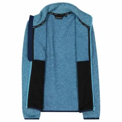 Kapuzenlose Mädchen schweres Fleecejacke Knit-Tech in melierter Optik><noscript><img width=