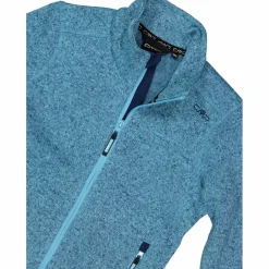 Kapuzenlose Mädchen schweres Fleecejacke Knit-Tech in melierter Optik><noscript><img width=