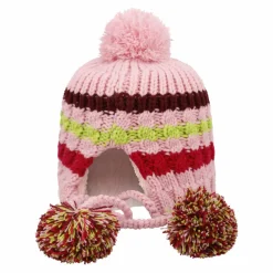 Kinder-Strickmütze mit Bommel><noscript><img width=