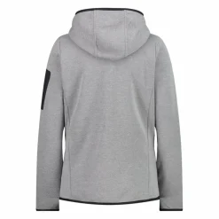 Knit-Tech-Fleece mit Kapuze und Mesh><noscript><img width=