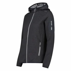 Knit-Tech-Fleece mit Kapuze und Mesh><noscript><img width=