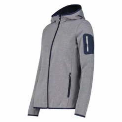 Knit-Tech-Fleece mit Kapuze und Mesh><noscript><img width=