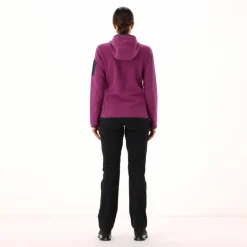 Knit-Tech-Fleece mit Kapuze und Mesh><noscript><img width=