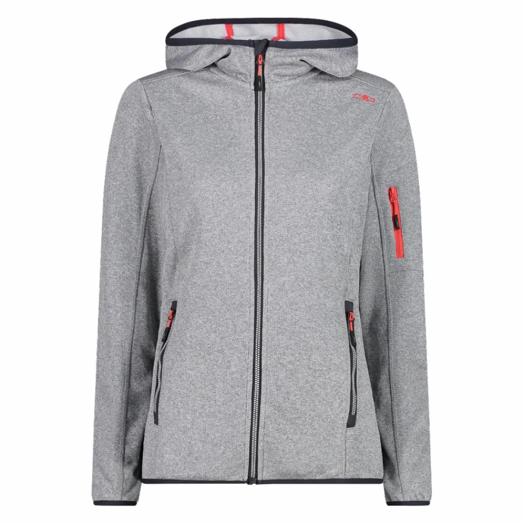 Knit-Tech-Fleece mit Kapuze und Mesh>CMP Hot