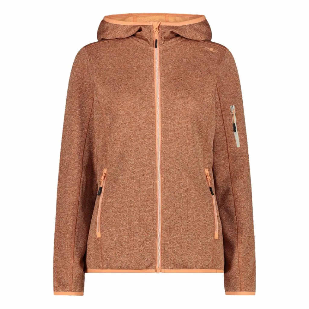 Knit-Tech-Fleece mit Kapuze und Mesh>CMP Hot