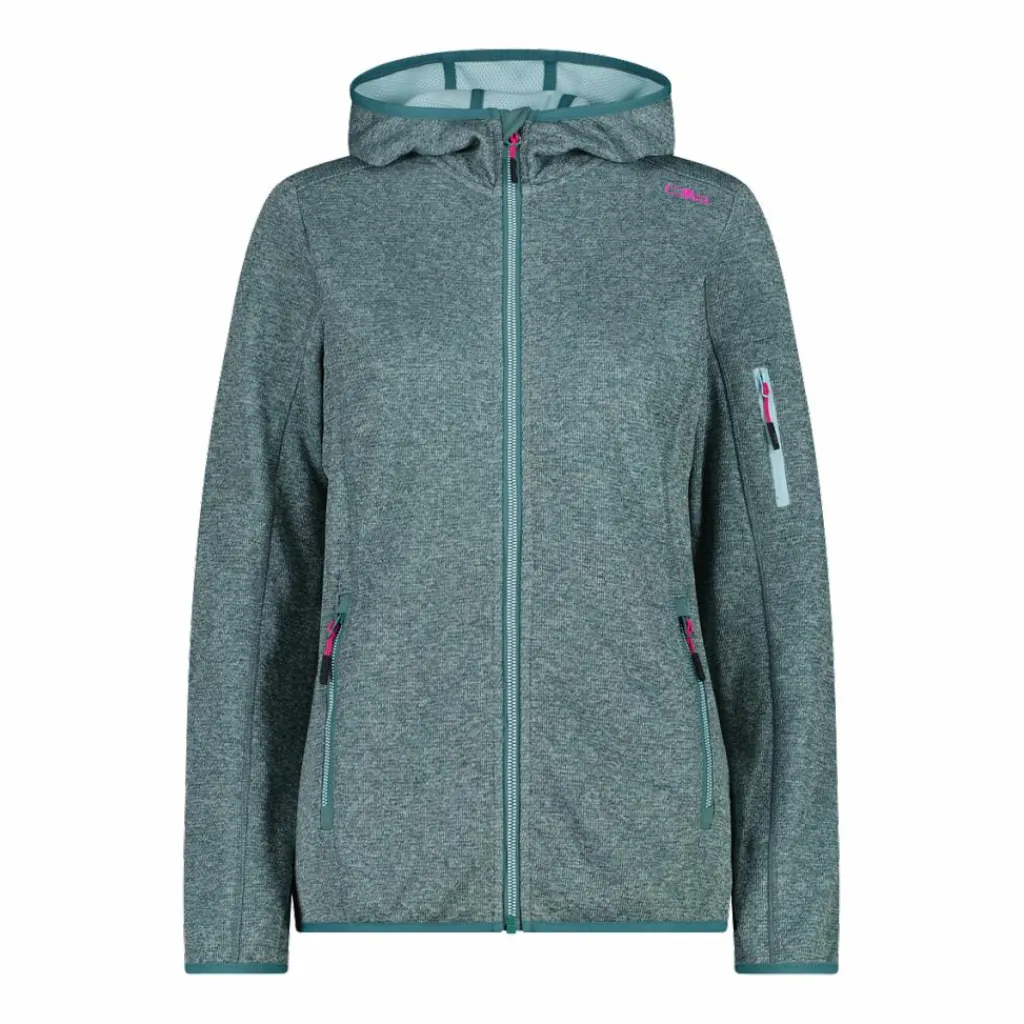 Knit-Tech-Fleece mit Kapuze und Mesh>CMP Hot
