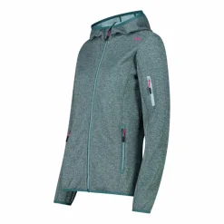 Knit-Tech-Fleece mit Kapuze und Mesh><noscript><img width=
