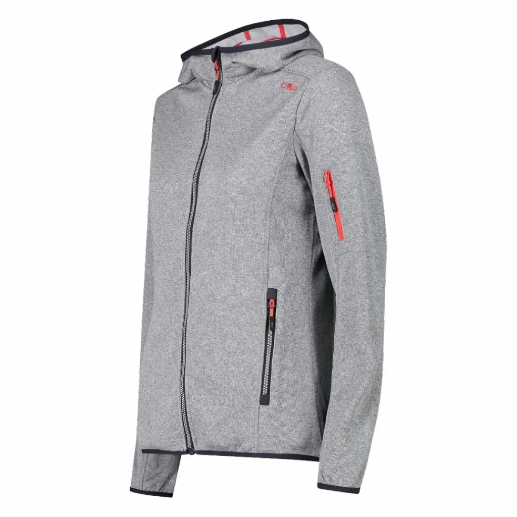Knit-Tech-Fleece mit Kapuze und Mesh>CMP Hot