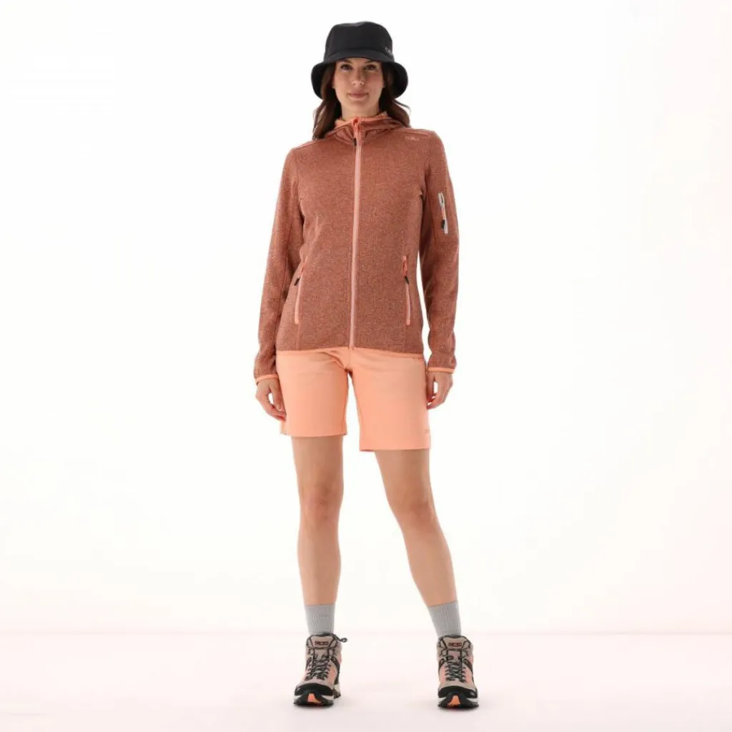 Knit-Tech-Fleece mit Kapuze und Mesh>CMP Hot