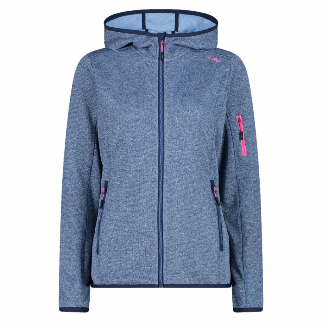 Knit-Tech-Fleece mit Kapuze und Mesh>CMP Hot