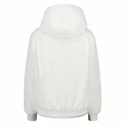 Kunstpelzjacke für Damen mit Kapuze><noscript><img width=