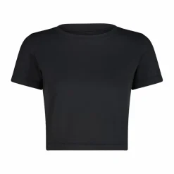 Kurzarm-Top für Damen aus Stretch-Polyamid><noscript><img width=