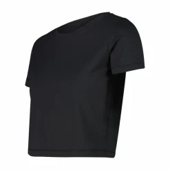 Kurzarm-Top für Damen aus Stretch-Polyamid><noscript><img width=