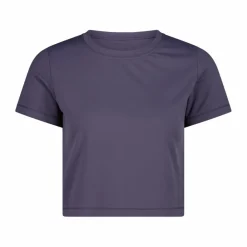 Kurzarm-Top für Damen aus Stretch-Polyamid><noscript><img width=