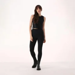 Kurzes Damen-Tanktop aus Stretch-Polyamid><noscript><img width=