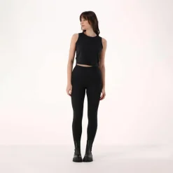 Kurzes Damen-Tanktop aus Stretch-Polyamid><noscript><img width=