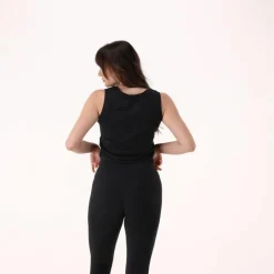 Kurzes Damen-Tanktop aus Stretch-Polyamid><noscript><img width=