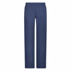 Lange Damenhosen im Regular Fit aus Modal mit matt glänzendem Finish><noscript><img width=