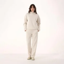 Lange Damenhosen im Regular Fit aus Modal mit matt glänzendem Finish><noscript><img width=