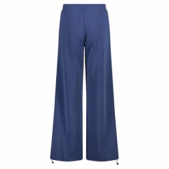 Lange Damenhosen mit weitem Bein aus Modal mit matt glänzendem Finish><noscript><img width=