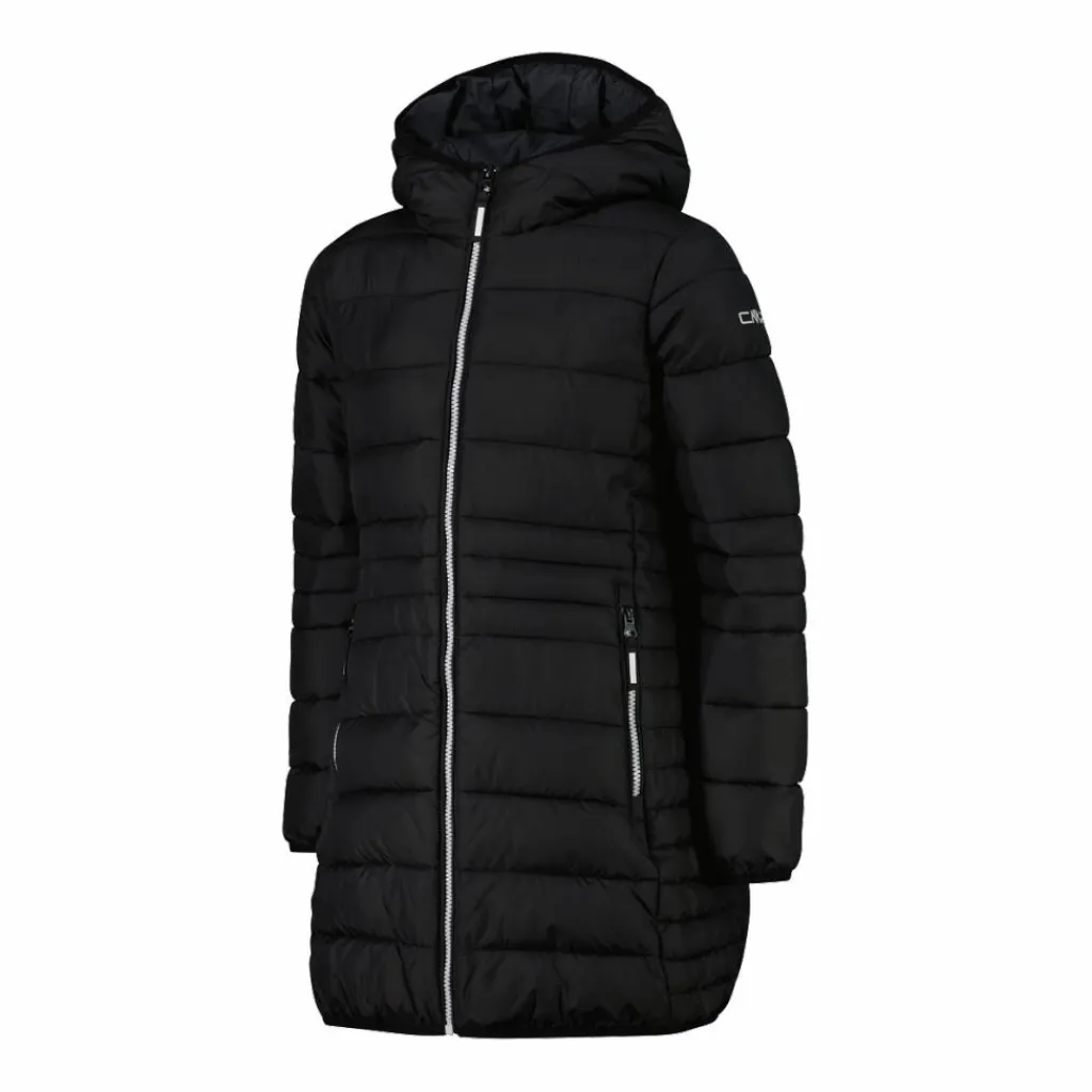 Lange Daunenjacke für Mädchen mit Taftkapuze>CMP Discount
