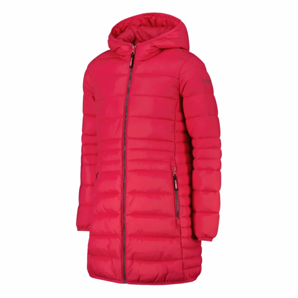 Lange Daunenjacke für Mädchen mit Taftkapuze>CMP Discount