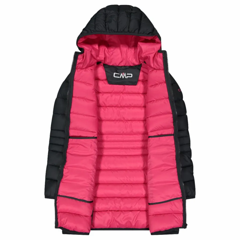 Lange Daunenjacke für Mädchen mit Taftkapuze>CMP Discount