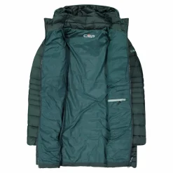 Lange Daunenjacke Sorona® Aura Melange für Damen><noscript><img width=