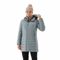 Lange Daunenjacke Sorona® Aura Melange für Damen><noscript><img width=