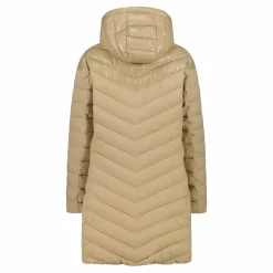 Lange einfarbige Daunenjacke Sorona® Aura für Damen>CMP Hot
