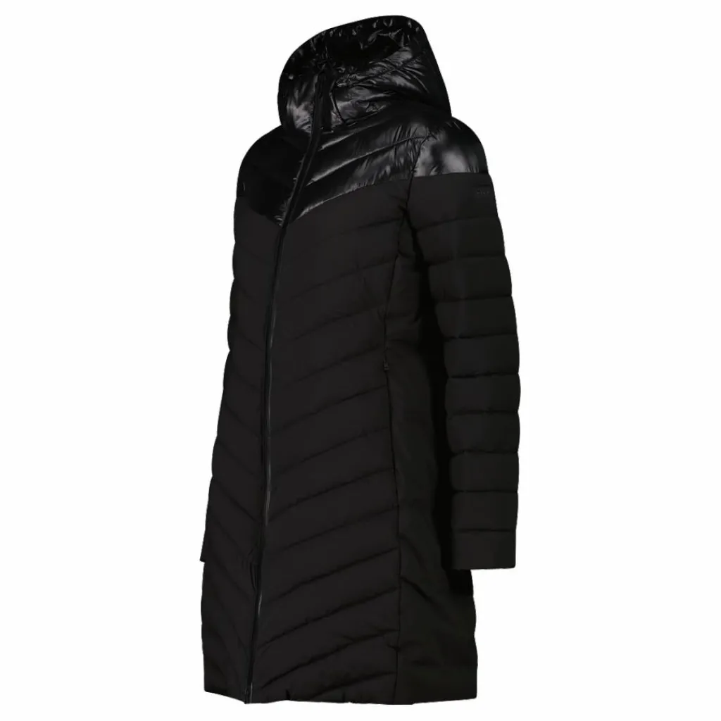 Lange einfarbige Daunenjacke Sorona® Aura für Damen>CMP Hot