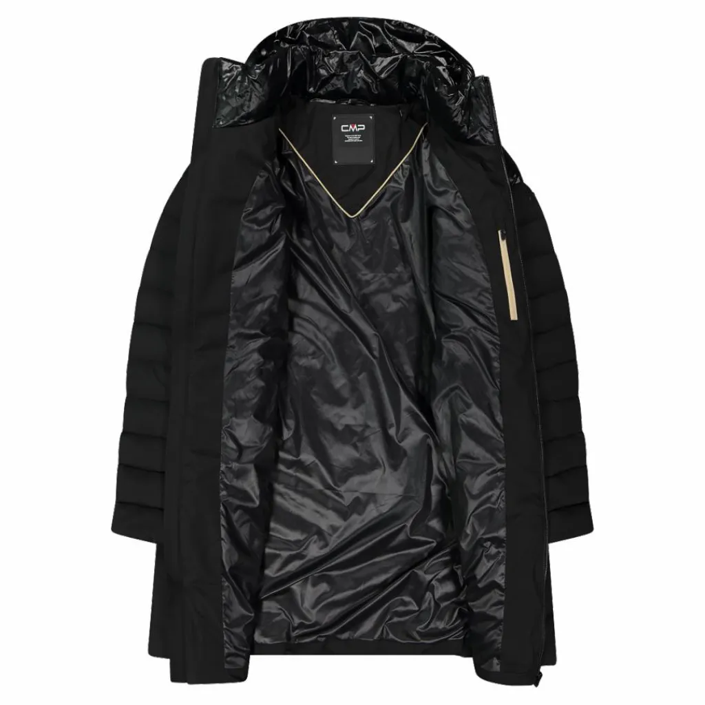 Lange einfarbige Daunenjacke Sorona® Aura für Damen>CMP Hot