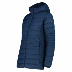 Lange einfarbige Daunenjacke Sorona® Aura für Damen><noscript><img width=