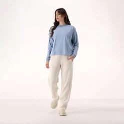 Lange elastische Damenhose><noscript><img width=