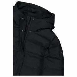 Lange gepolsterte Daunenjacke für Damen mit Kapuze><noscript><img width=