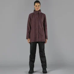 Lange, wasserdichte Damenjacke aus Ripstop><noscript><img width=