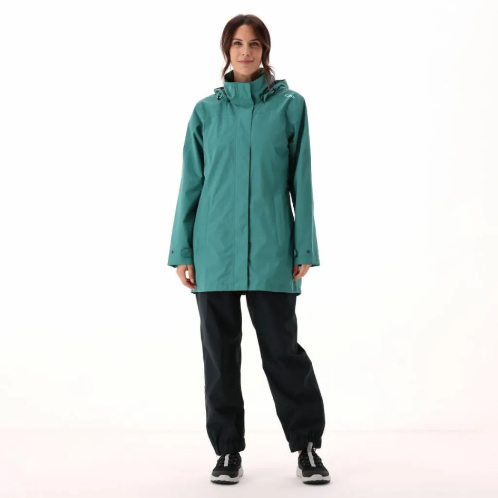 Lange, wasserdichte Damenjacke aus Ripstop>CMP Online