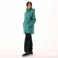 Lange, wasserdichte Damenjacke aus Ripstop><noscript><img width=