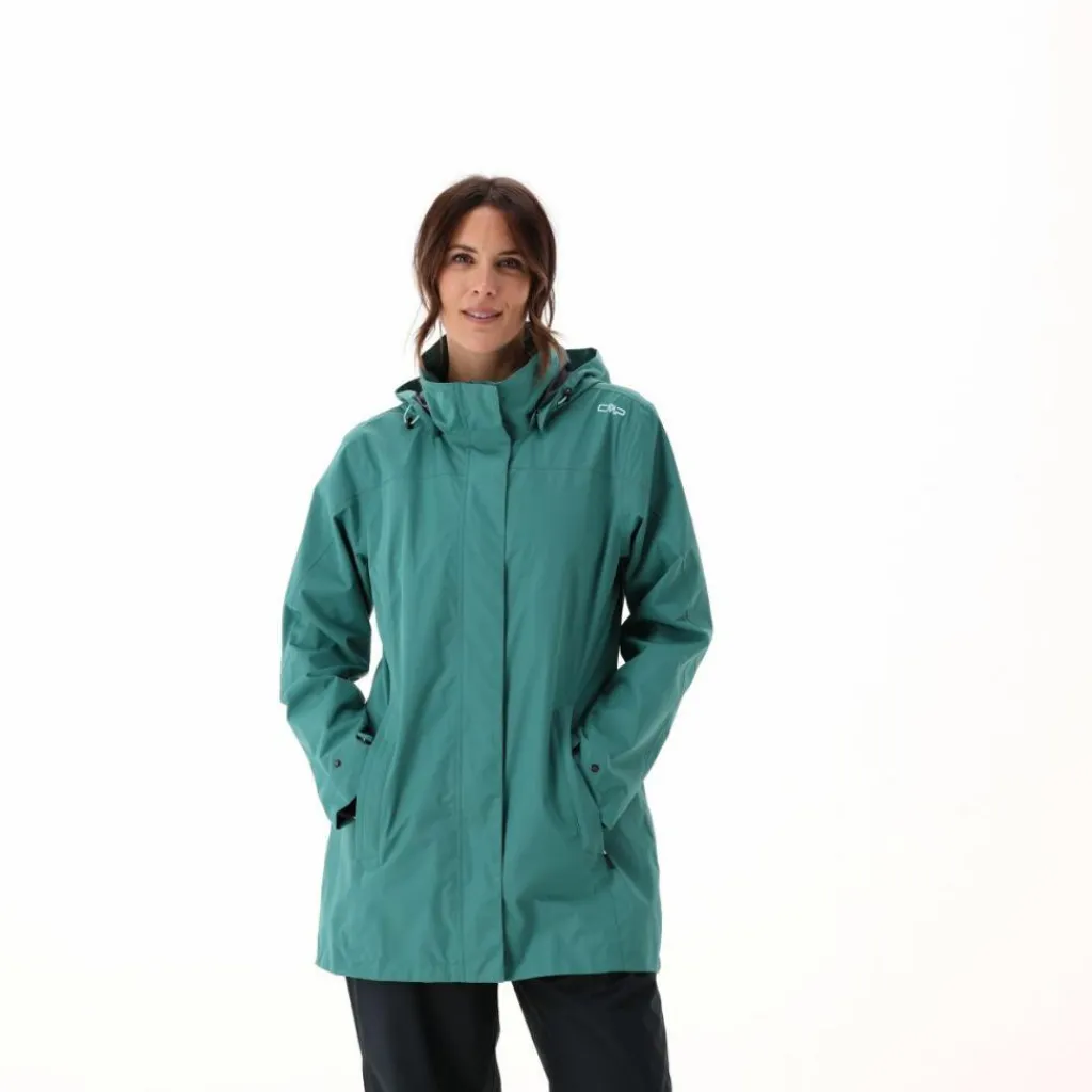 Lange, wasserdichte Damenjacke aus Ripstop>CMP Online