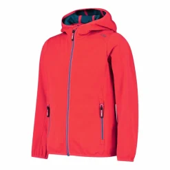 Mädchen Jacke aus leichtem Softshell, mit Fix Hood><noscript><img width=