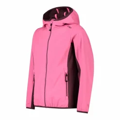 Mädchen Jacke aus leichtem Softshell, mit Fix Hood><noscript><img width=