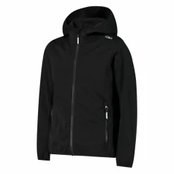 Mädchen Jacke aus leichtem Softshell, mit Fix Hood><noscript><img width=